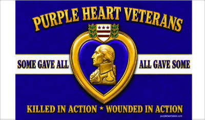 Flag - Purple Heart Some Gave All, All Gave Some